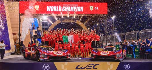 WEC Siegerehrung Ferrari