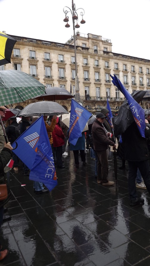 31 janvier 2026 Bordeaux. Appel de soutien aux forces de Police